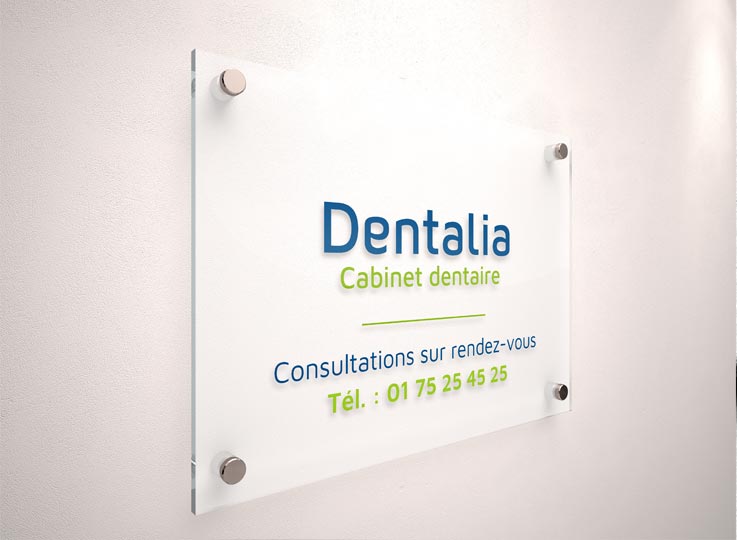 Plaque professionnelle cabinet dentaire